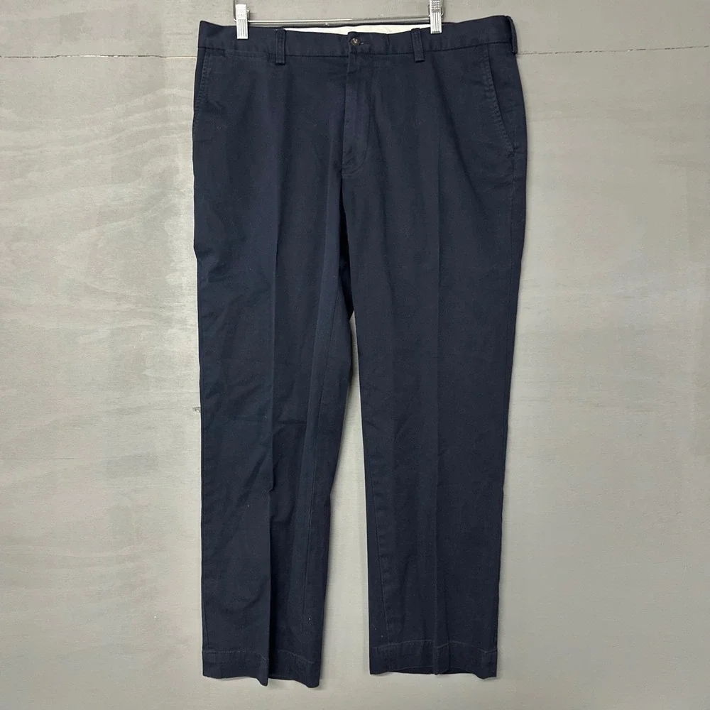 Polo Ralph Lauren Classic Fit Stretch Chino Pants Navy Blue Mens‎ Size 38 30